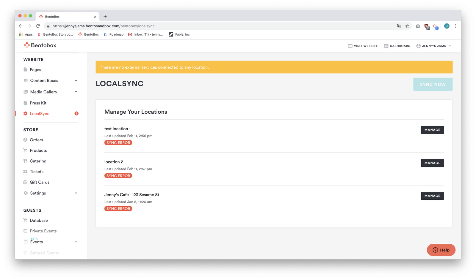 LocalSync audit detail