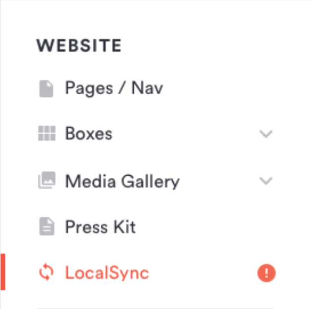 Refined LocalSync navigation alert