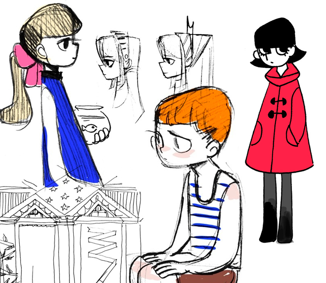 Illustrated scene from Motion Pictures